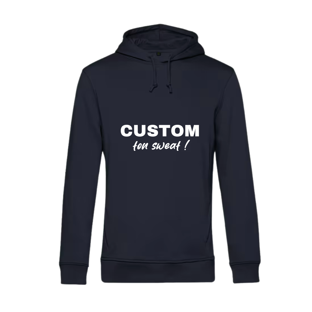 Sweat à capuche adulte bleu marine