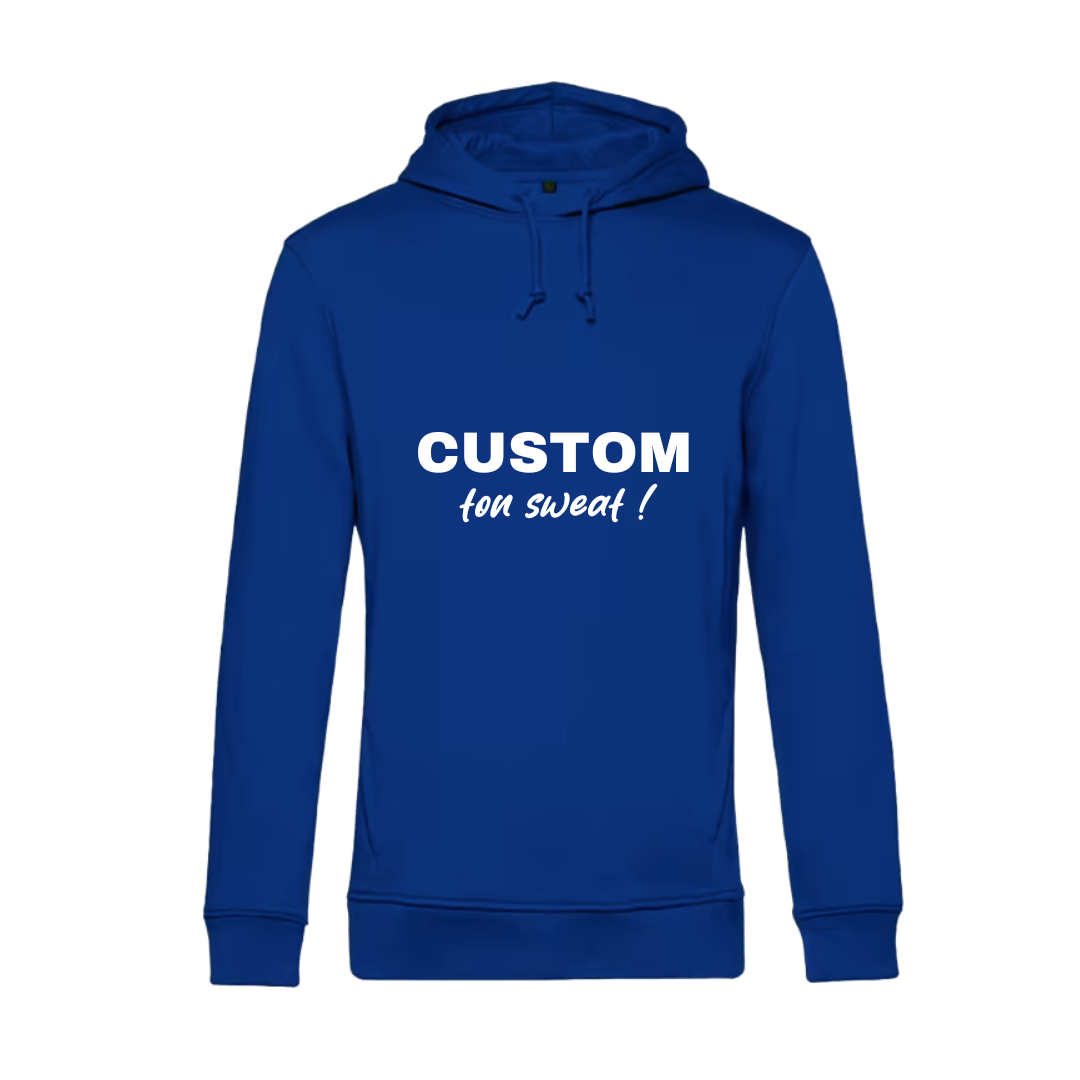 Sweat à capuche adulte bleu royal