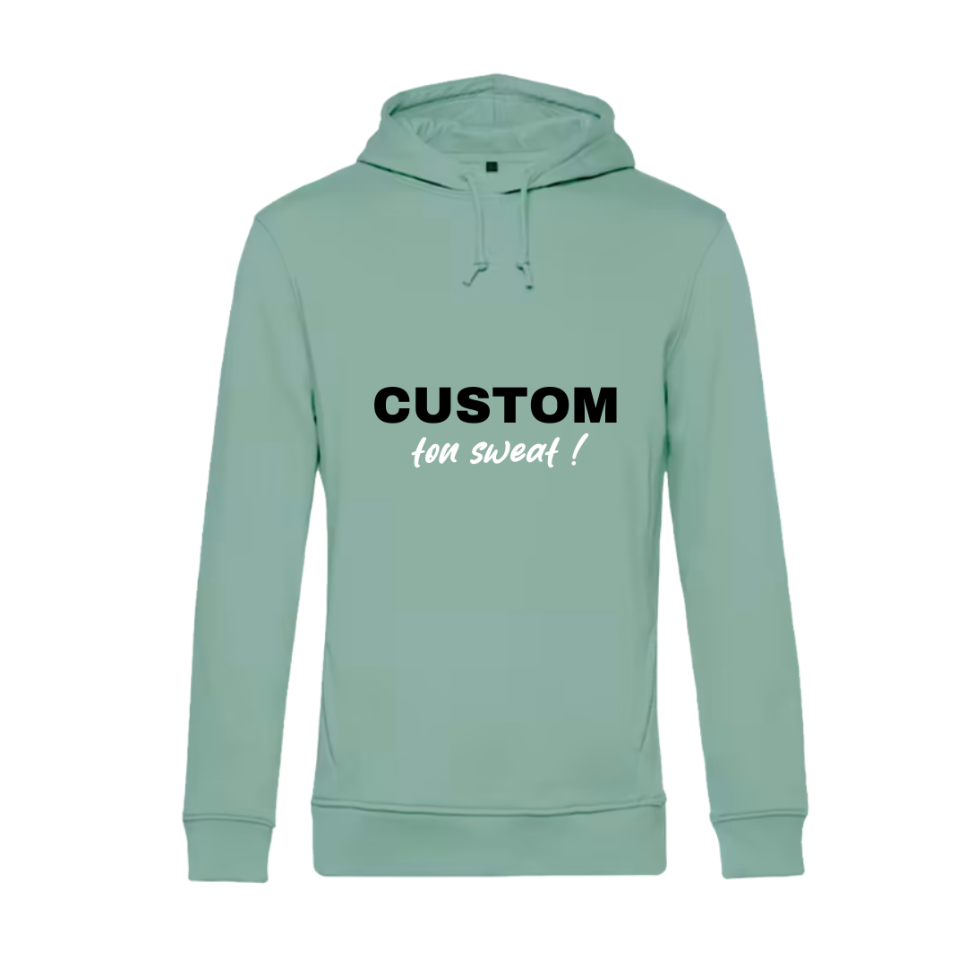 Sweat à capuche adulte sauge