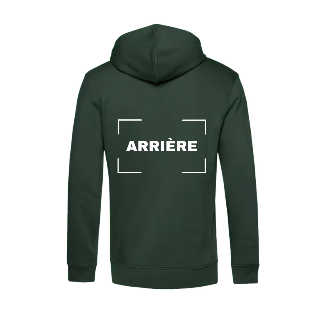 Sweat à capuche adulte vert forêt