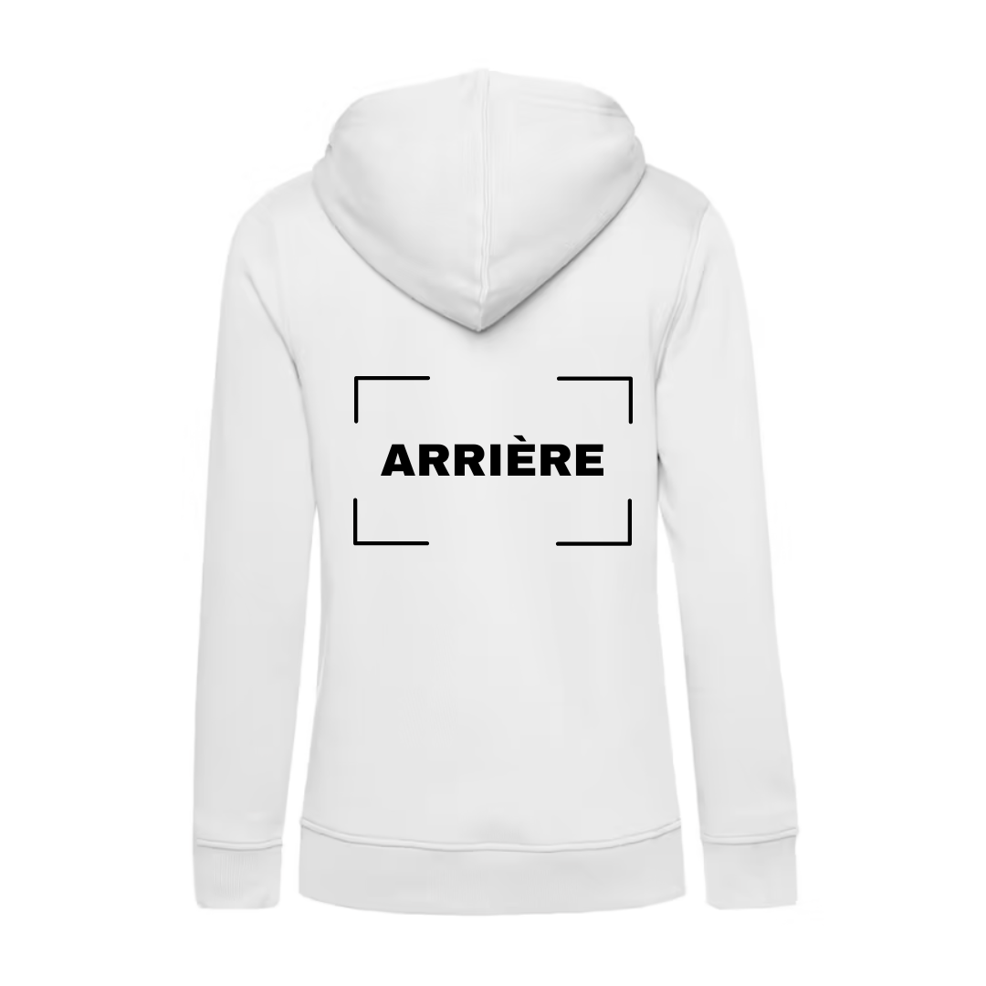 Sweat à capuche adulte blanc
