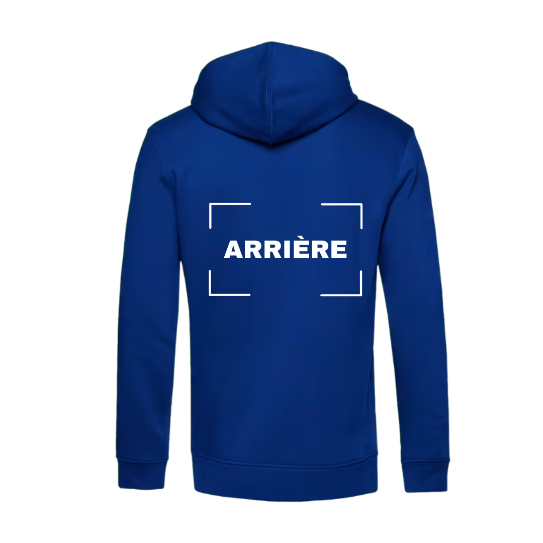 Sweat à capuche adulte bleu royal