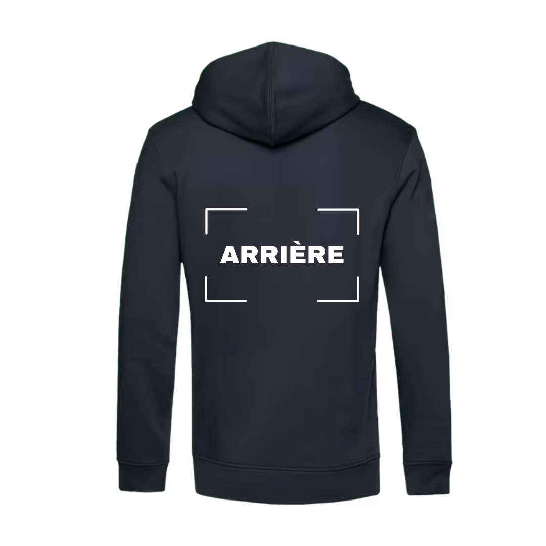 Sweat à capuche adulte bleu marine