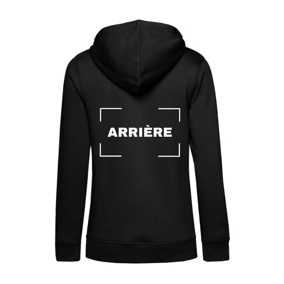 Sweat à capuche adulte noir