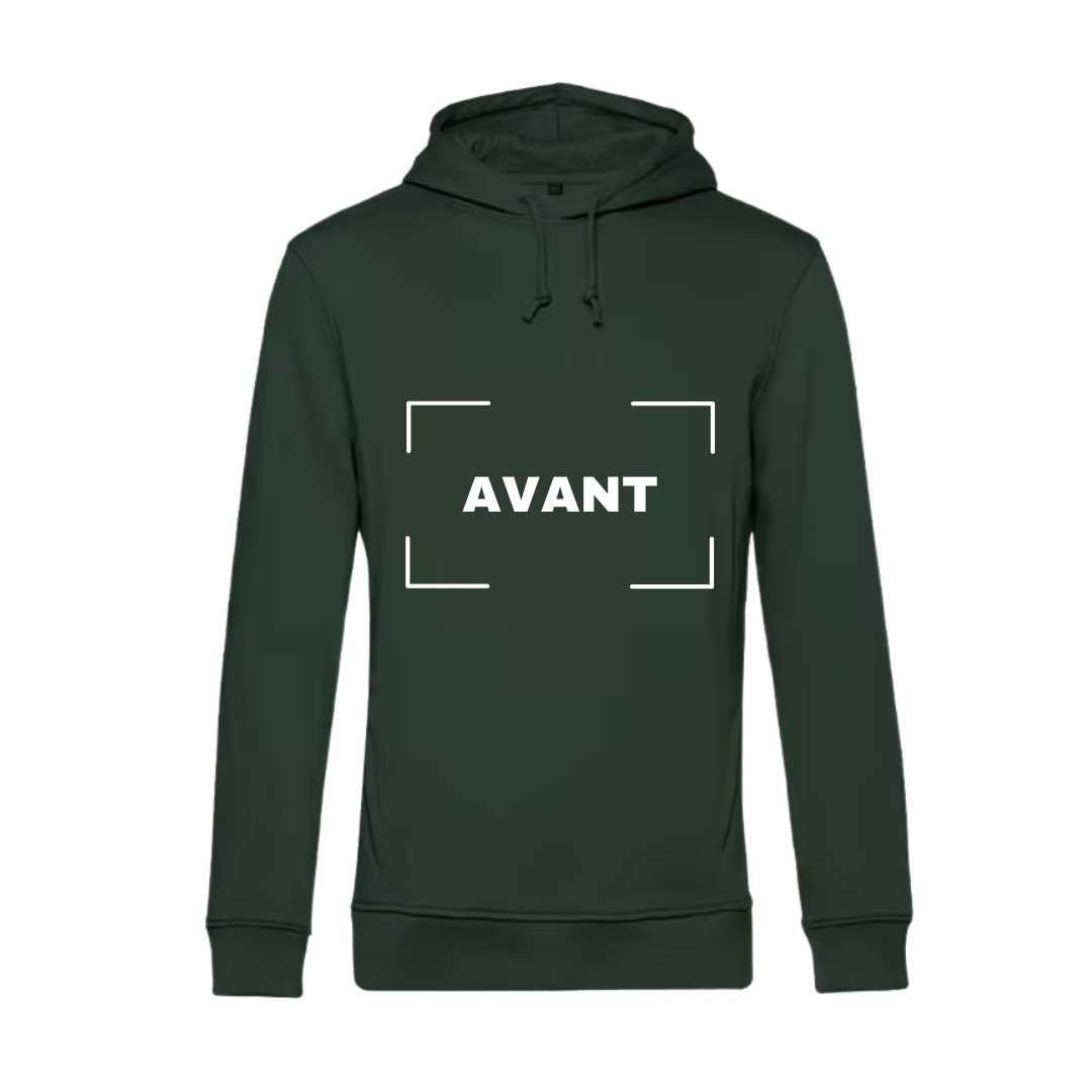 Sweat à capuche adulte vert forêt