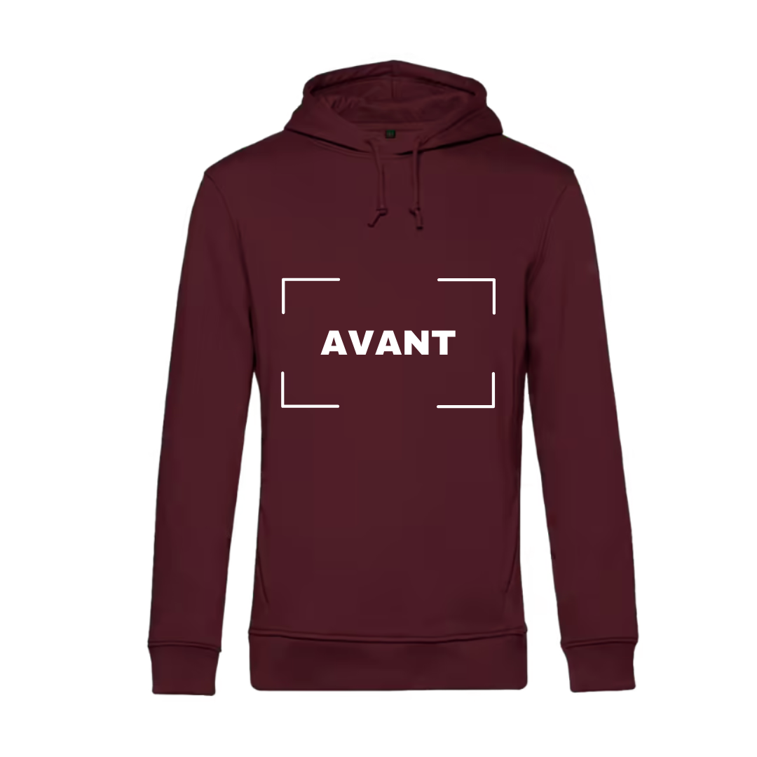 Sweat à capuche adulte bourgogne