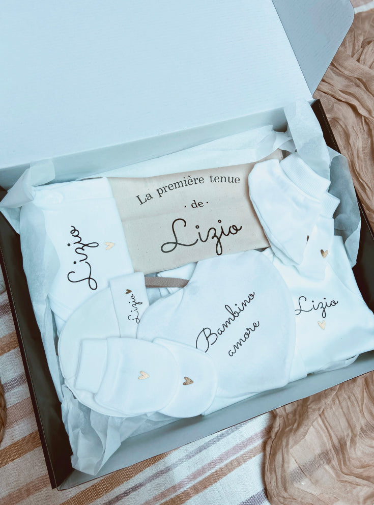 La box naissance : l'essentiel en coton
