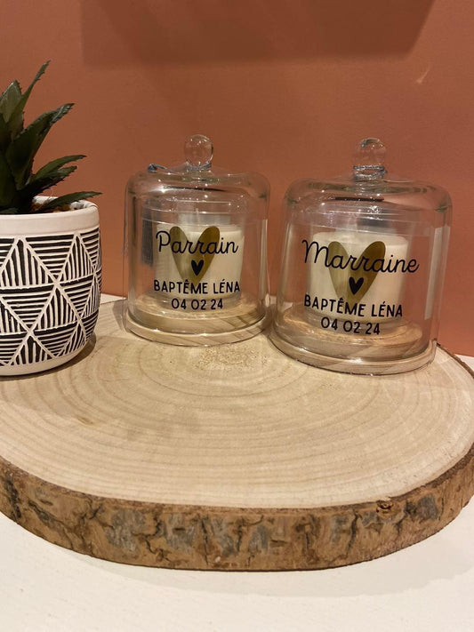 Bougie sous cloche - Inscription libre