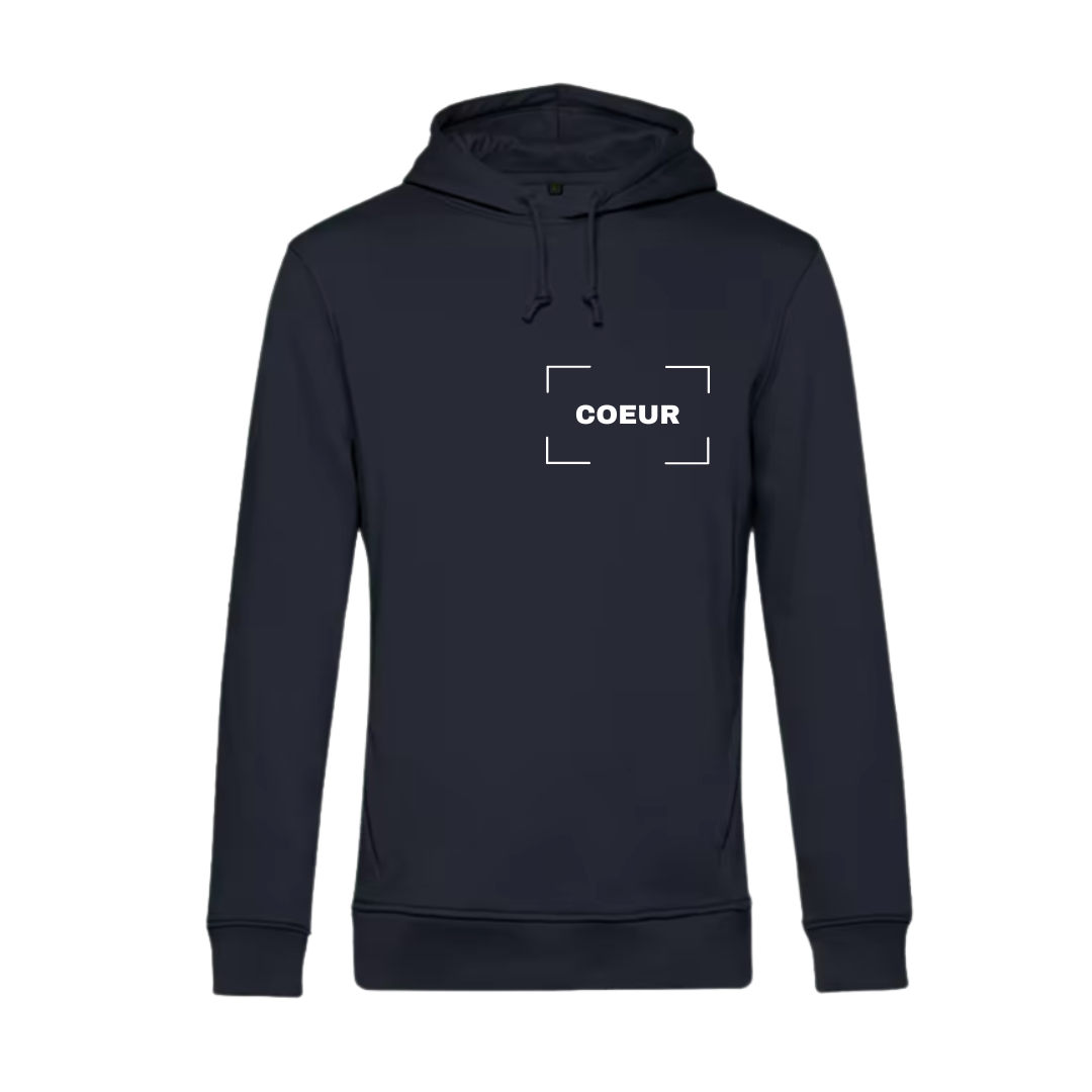 Sweat à capuche adulte bleu marine