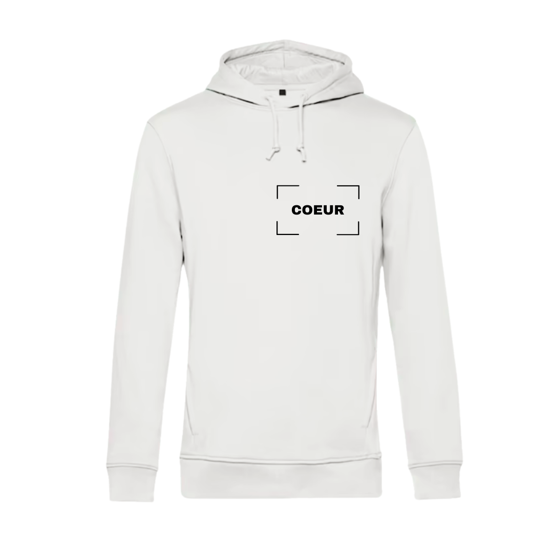 Sweat à capuche adulte blanc
