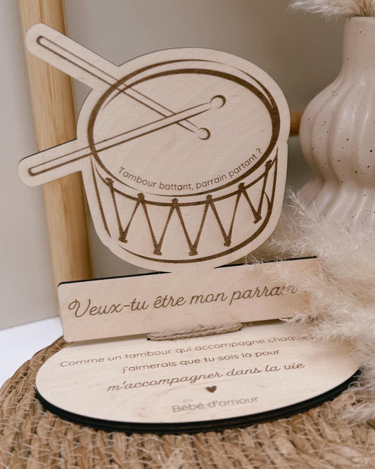 Décoration sur socle - Tambour