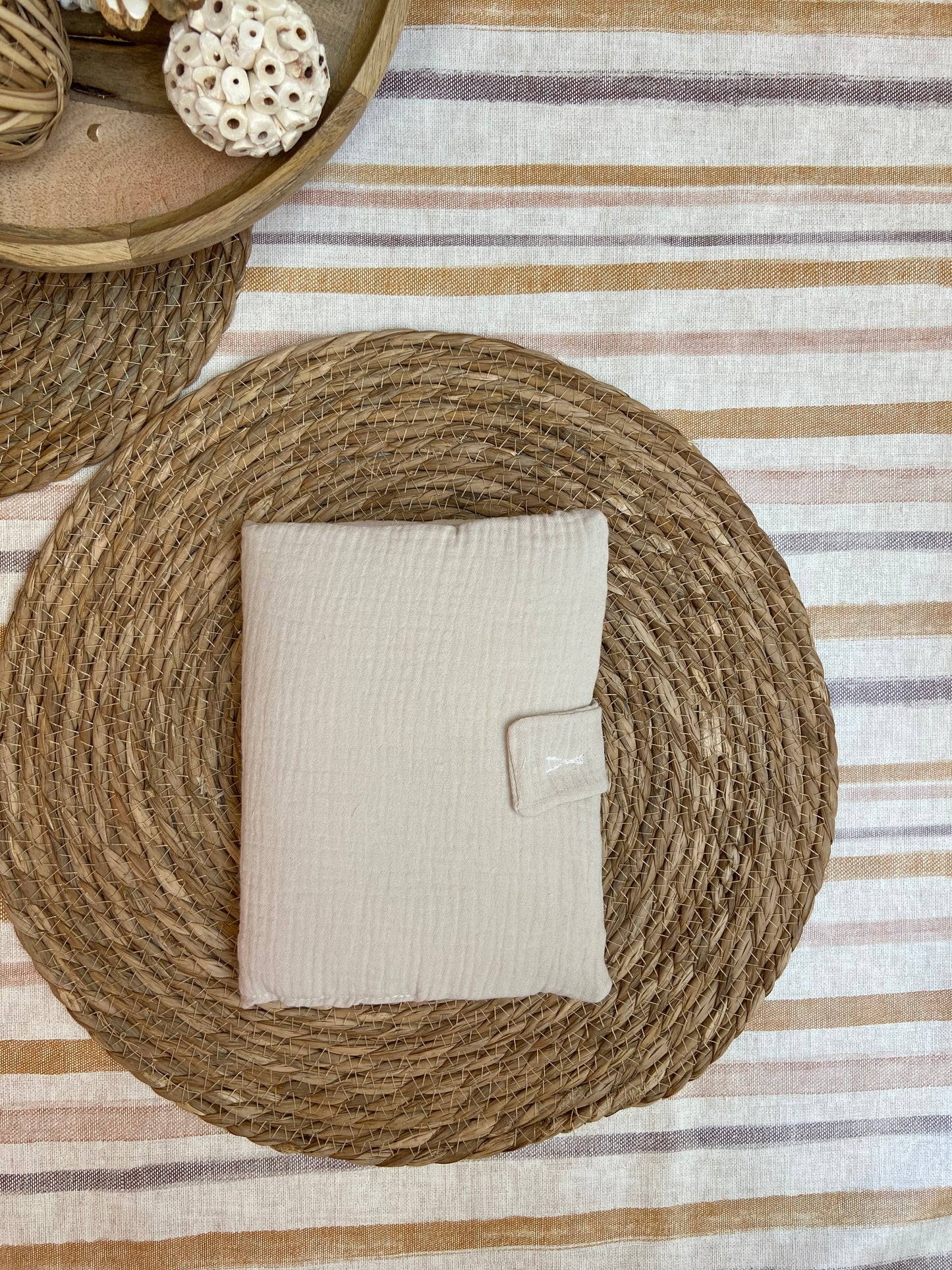 Protège carnet en gaze