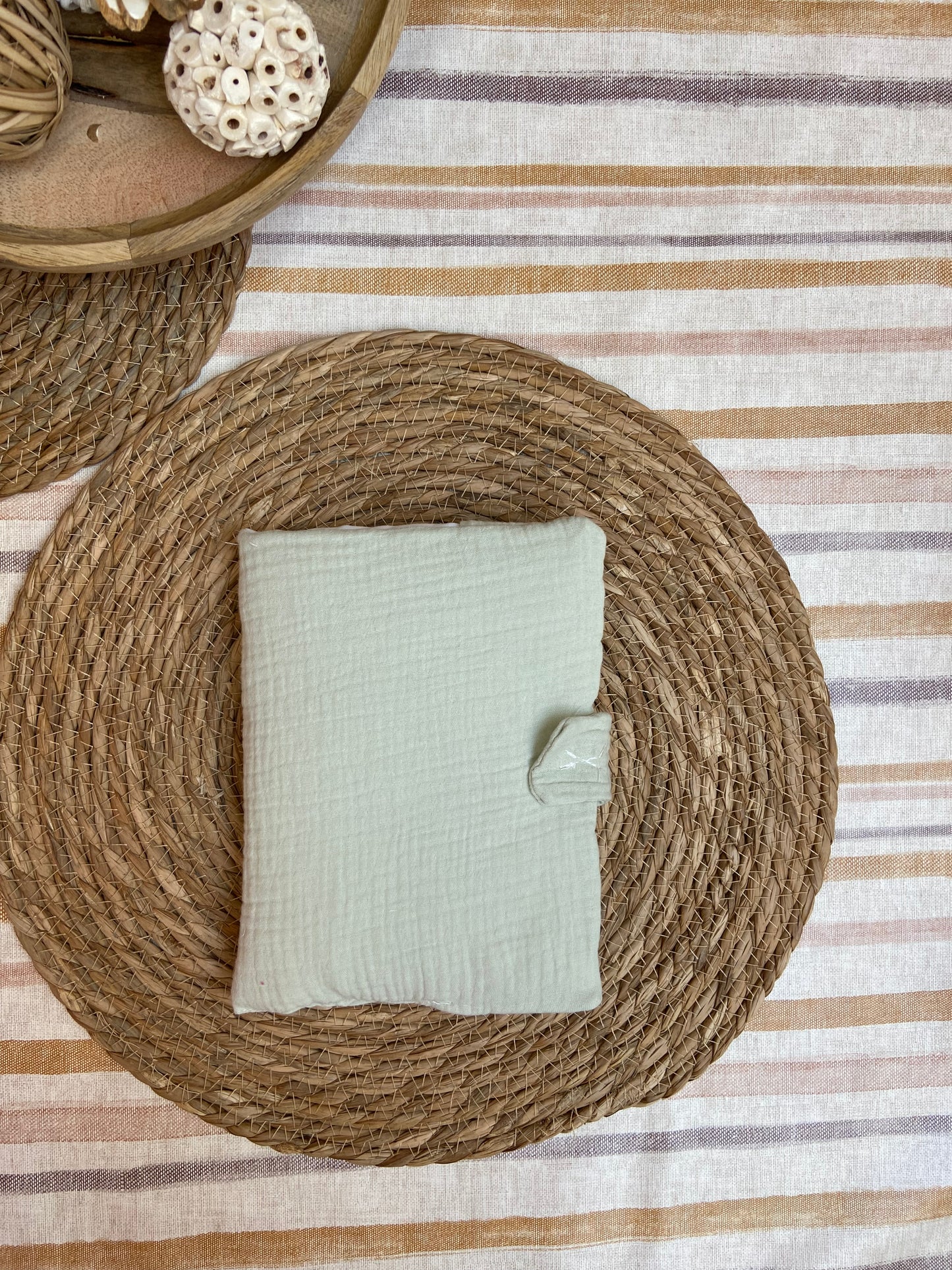 Protège carnet en gaze
