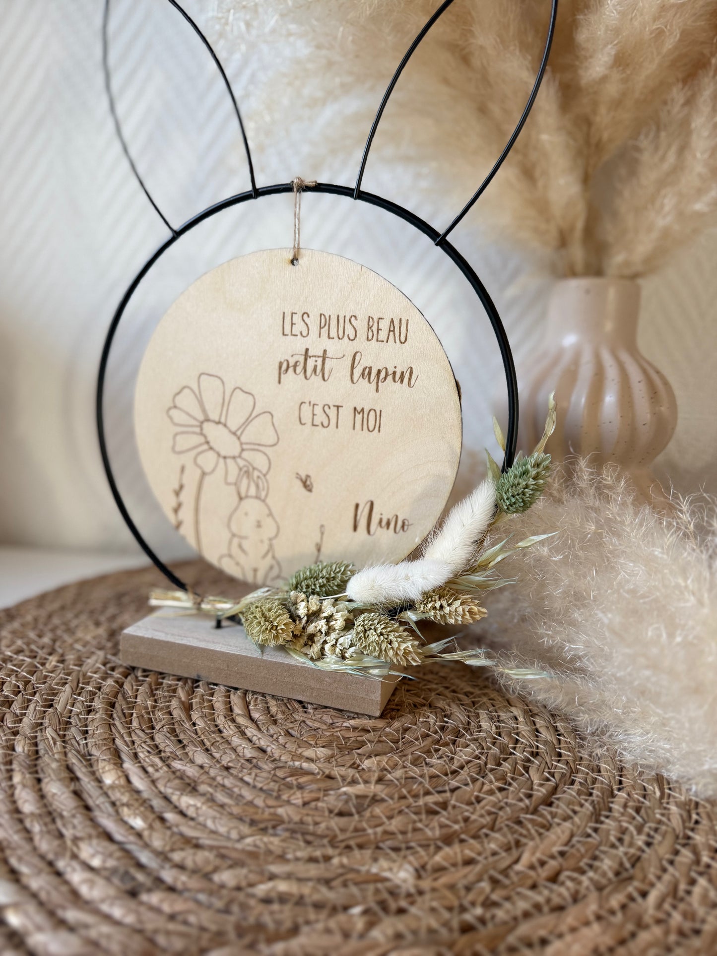 Décoration en bois de Pâques