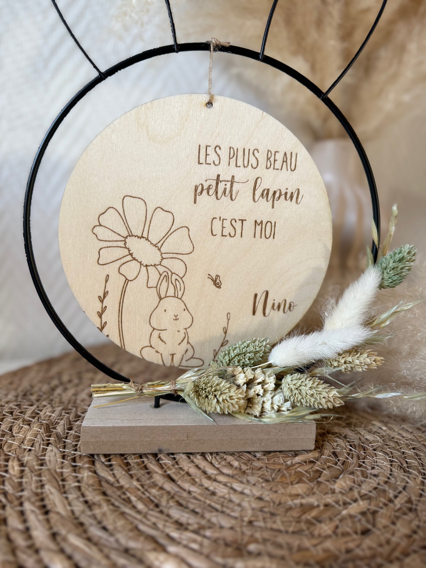Décoration en bois de Pâques