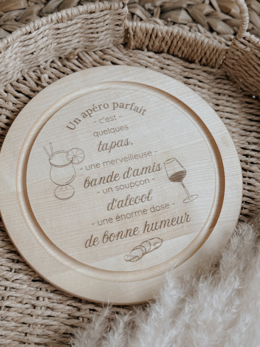 Planche ronde apéro