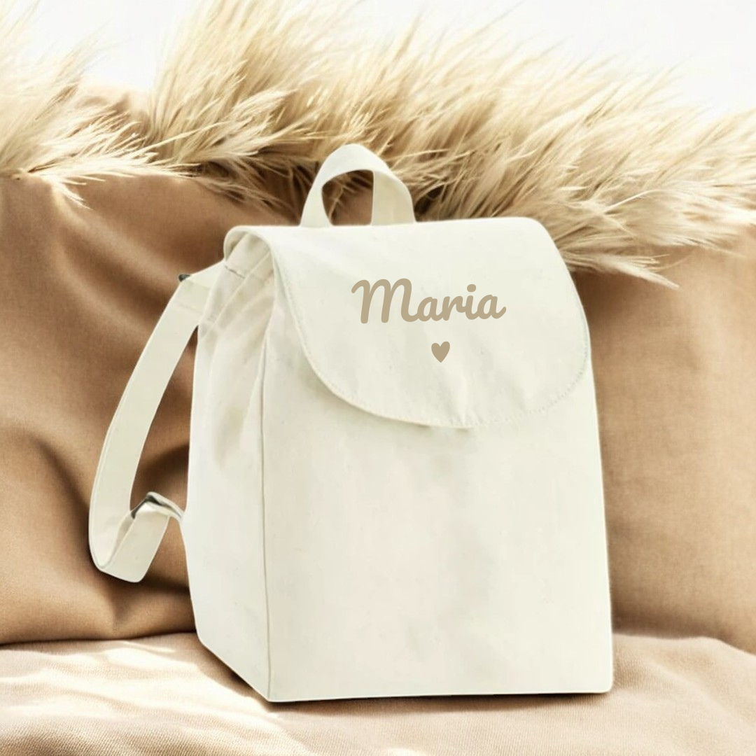 Sac à dos en coton - naturel