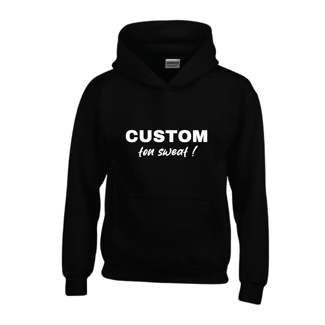 Sweat à capuche enfant noir