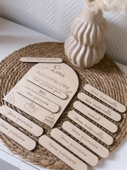 Pancarte rentrée scolaire