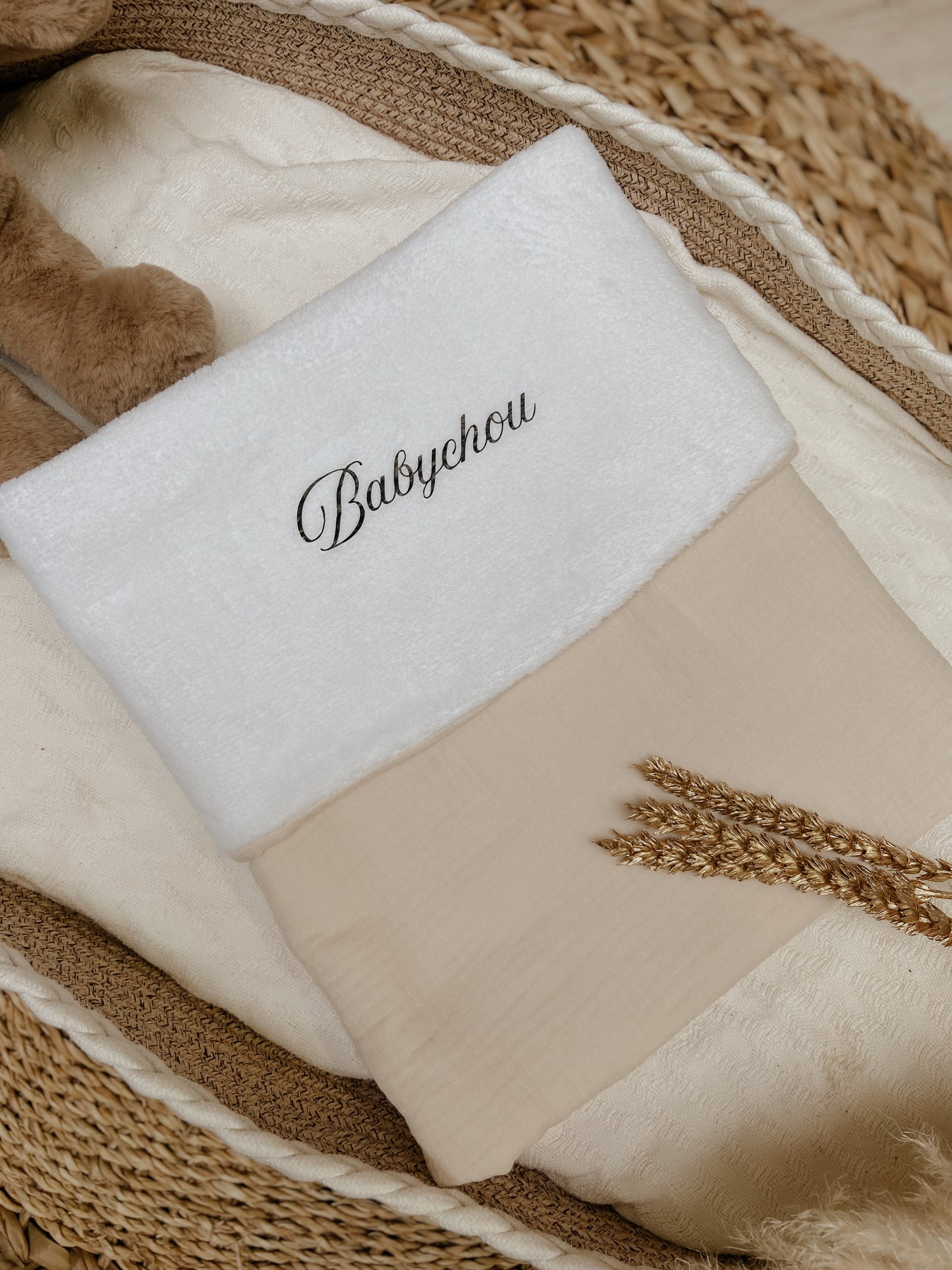 Couverture en gaze bi-matière