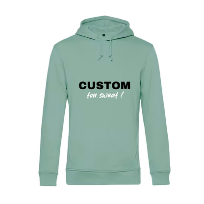 Sweat à capuche adulte sauge
