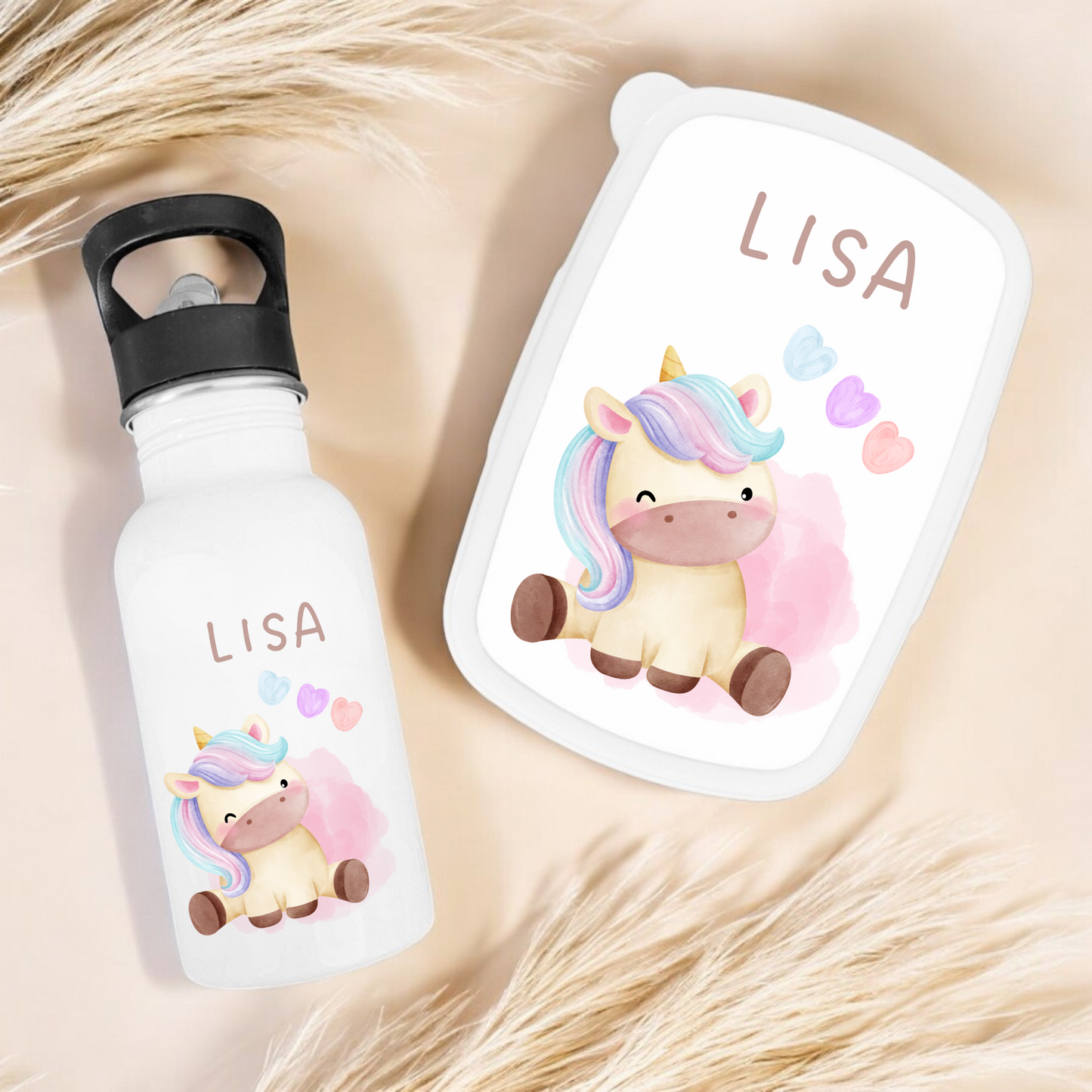 Lunchbox & gourde - Licorne