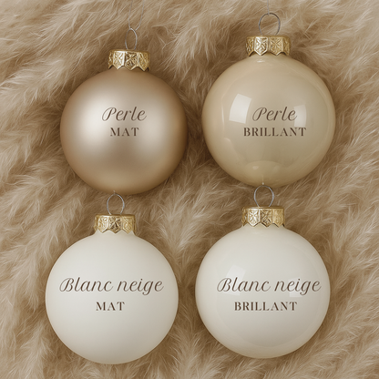 Boule de Noël en verre 10cm