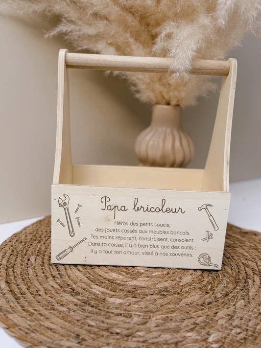 Boite avec hanses en bois