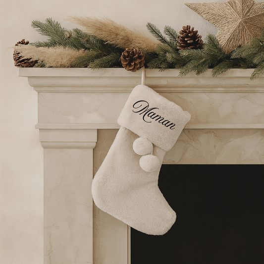 Chaussette de Noël moumoute