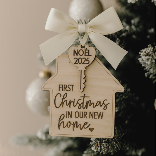 Suspension maison – Premier Noël dans notre nouveau chez-nous