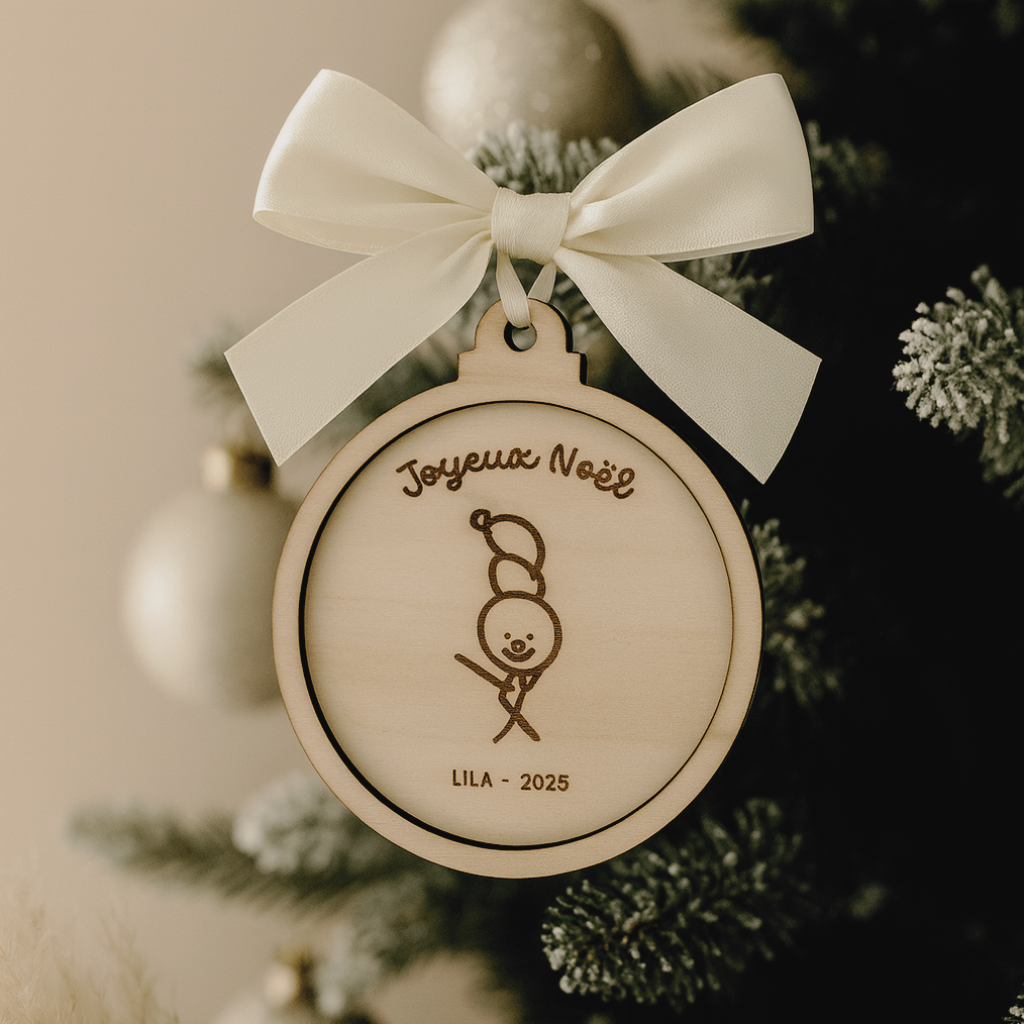 Suspension en bois – Reproduction du dessin de l’enfant