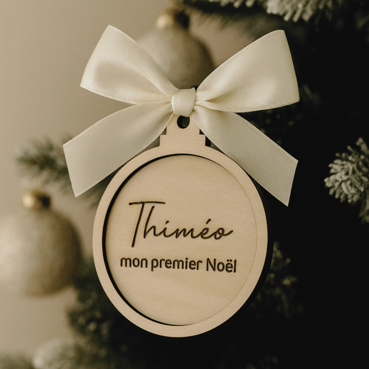 Suspension en bois – « Mon premier Noël »