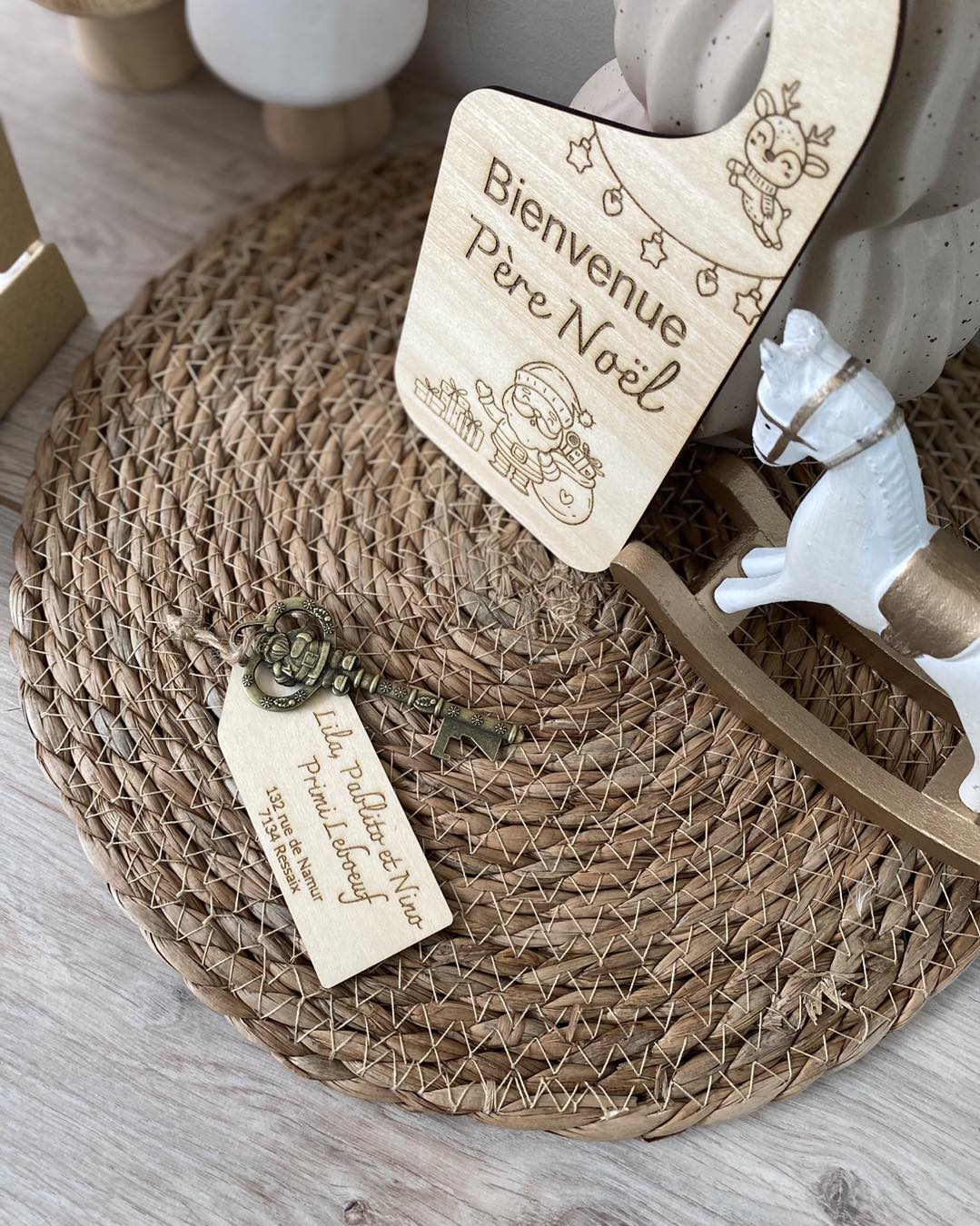 Kit « Bienvenue Père Noël » – Clé magique & lettre