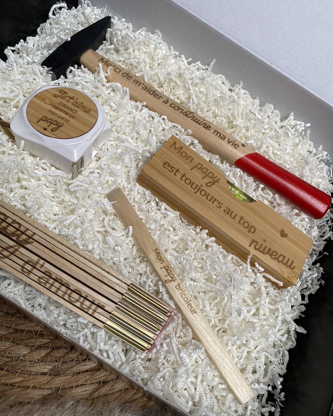 Box Bricolage – outils gravés