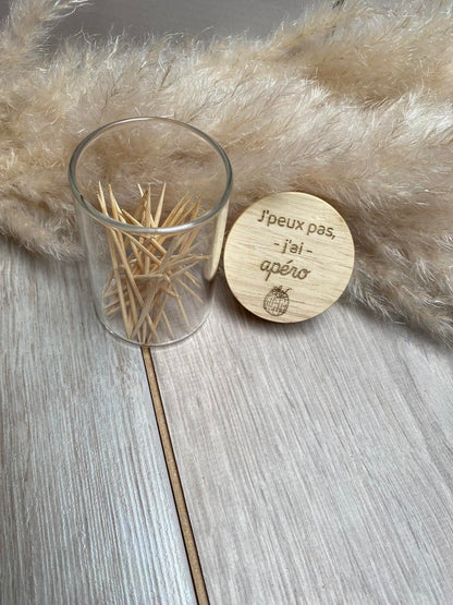 Coffret “Apéro” – planche & accessoires gravés