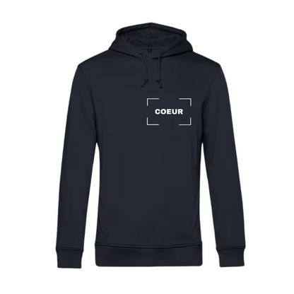 Sweat à capuche adulte bleu marine
