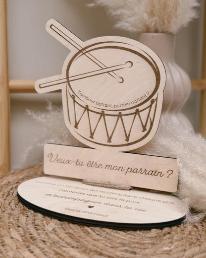 Décoration sur socle - Tambour