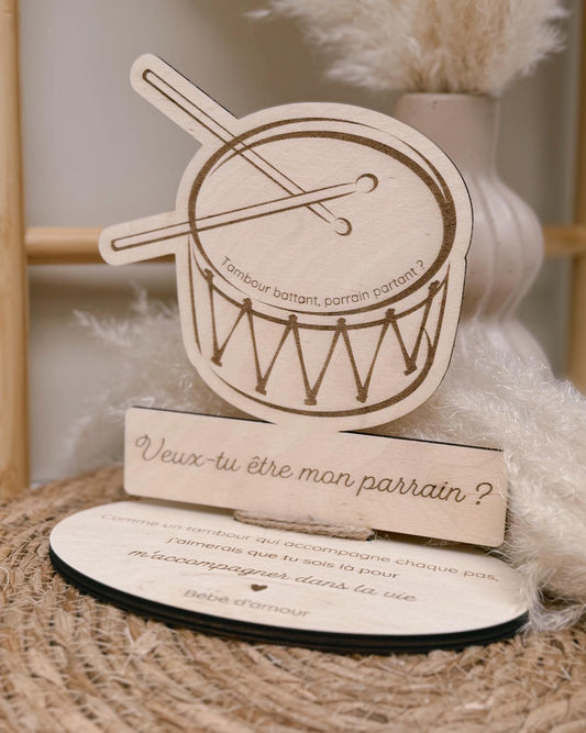 Décoration sur socle - Tambour