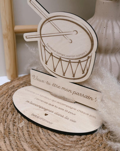 Décoration sur socle - Tambour