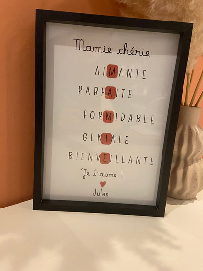 Cadre mot croisé