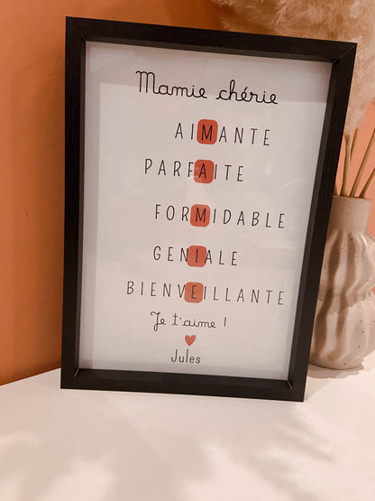 Cadre mot croisé