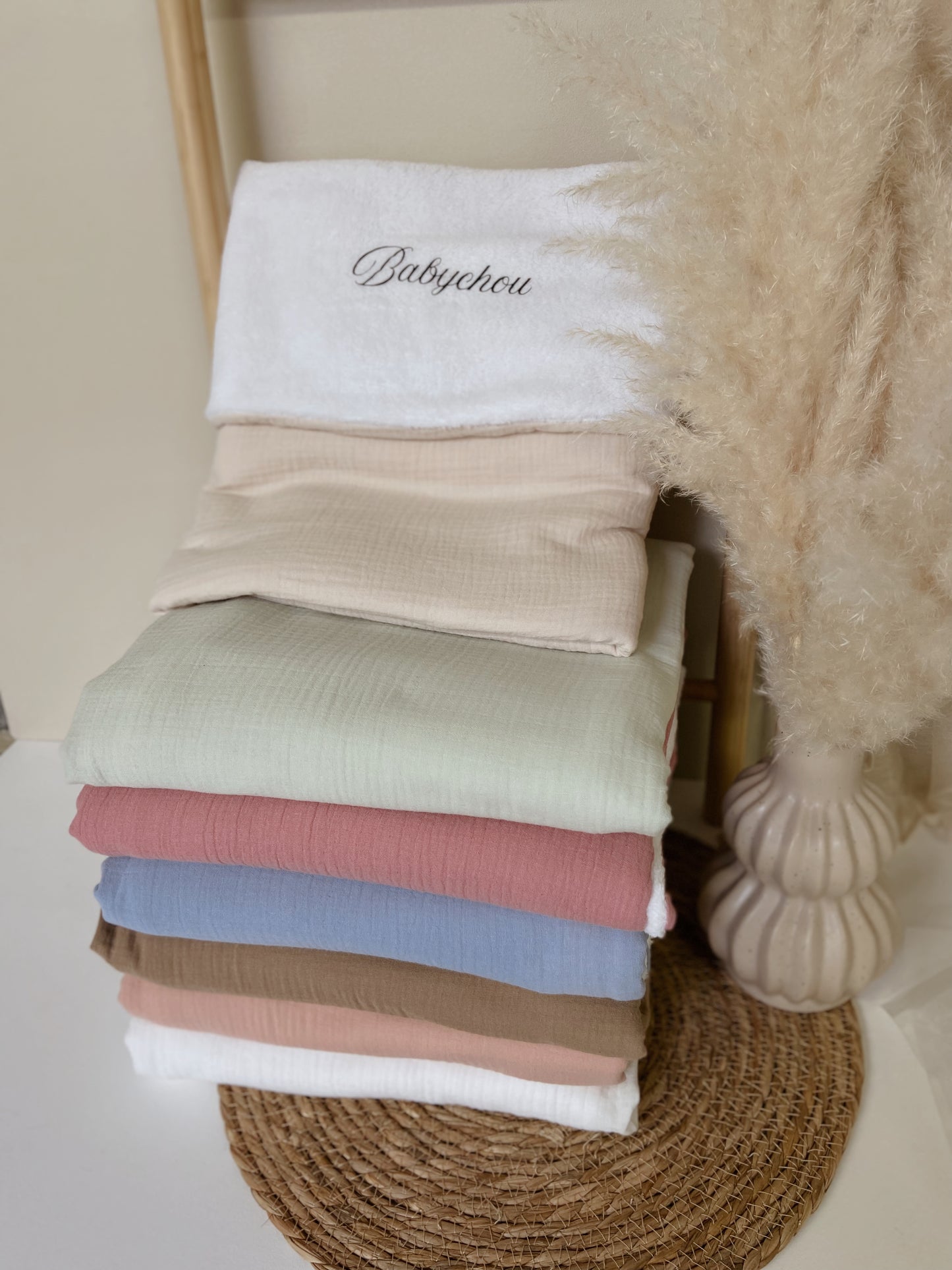 Couverture en gaze bi-matière