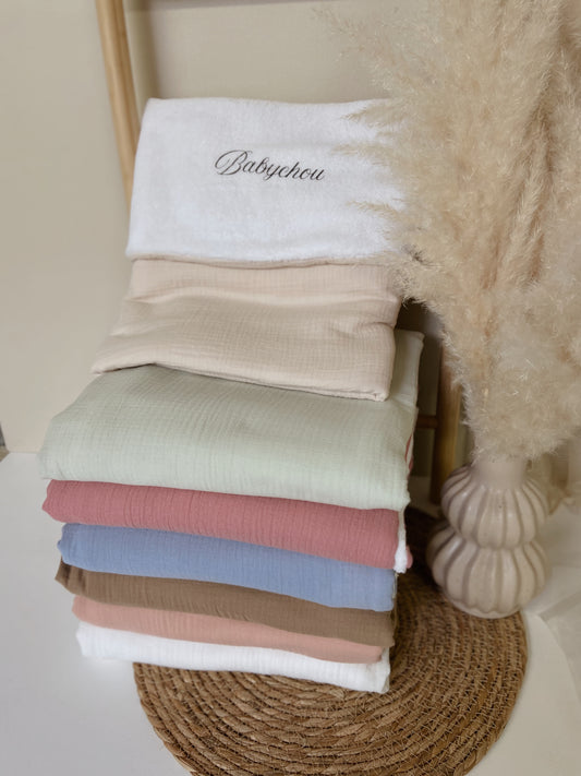 Couverture en gaze bi-matière