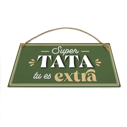 Plaque bois "tata extra"