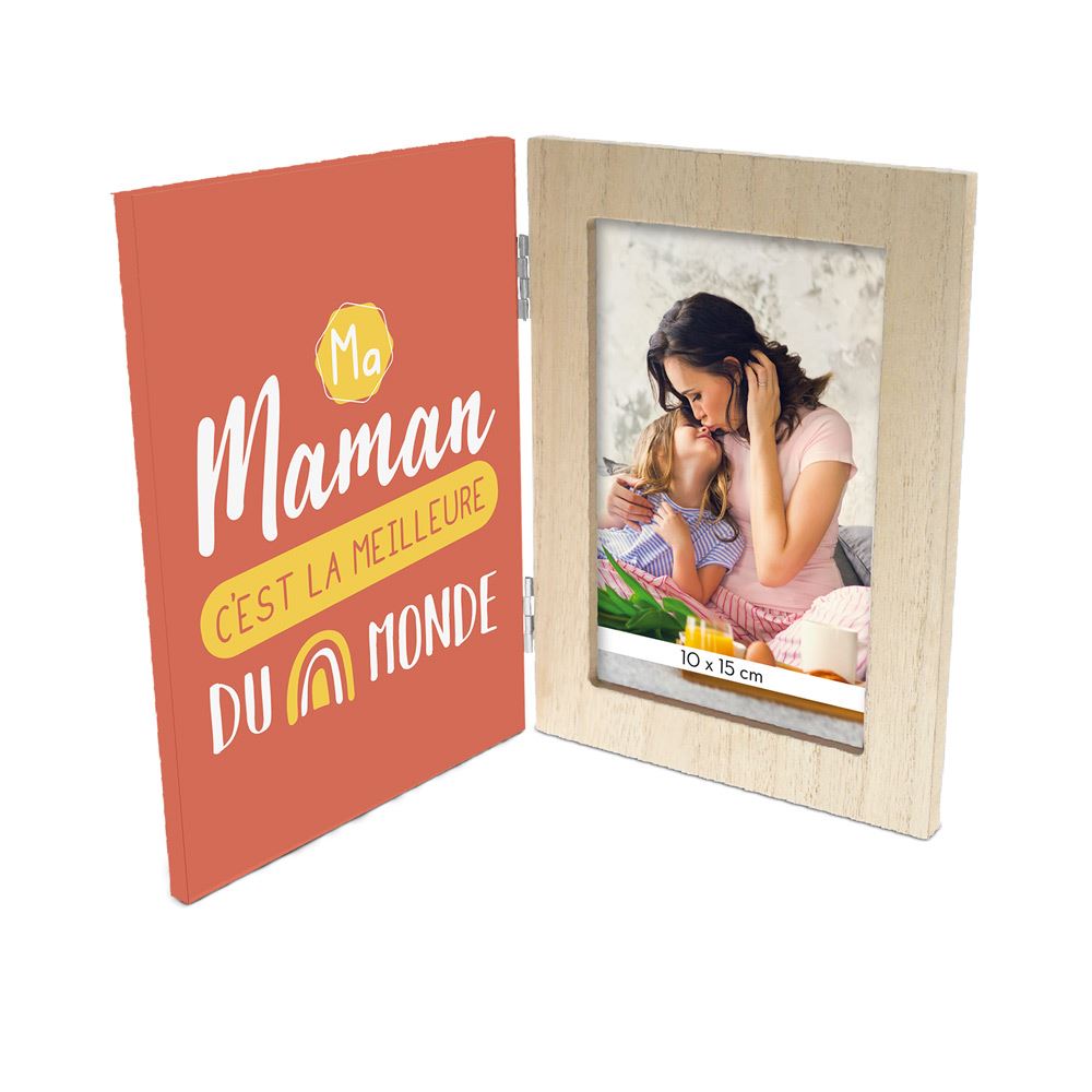 Cadre photo double "maman c est la meilleure"