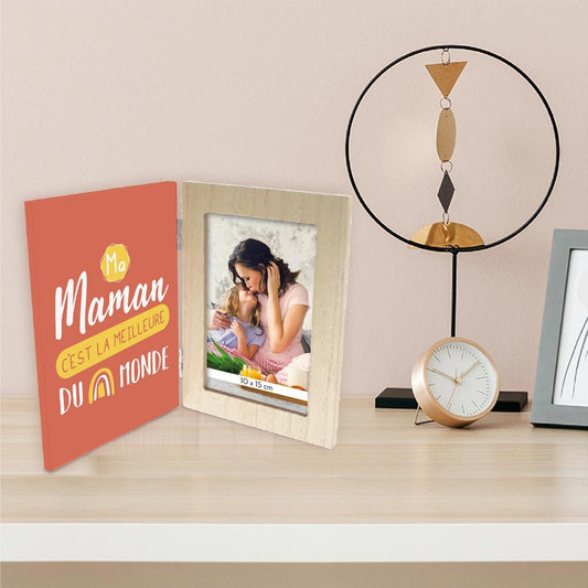 Cadre photo double "maman c est la meilleure"