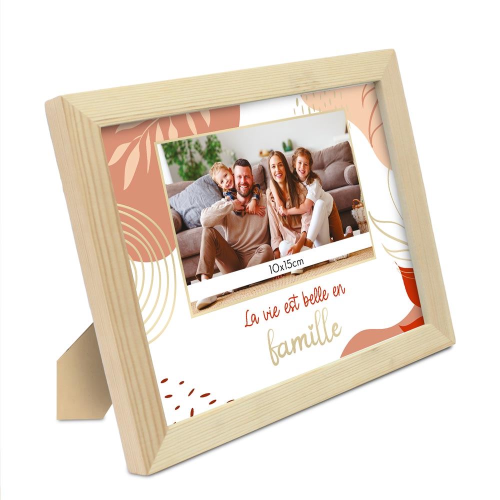 Cadre photo "la vie est belle en famille"