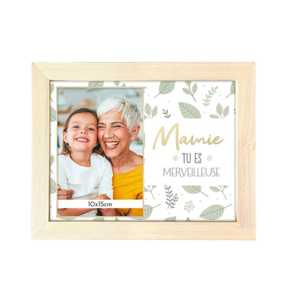 Cadre photo "mamie tu es merveilleuse"