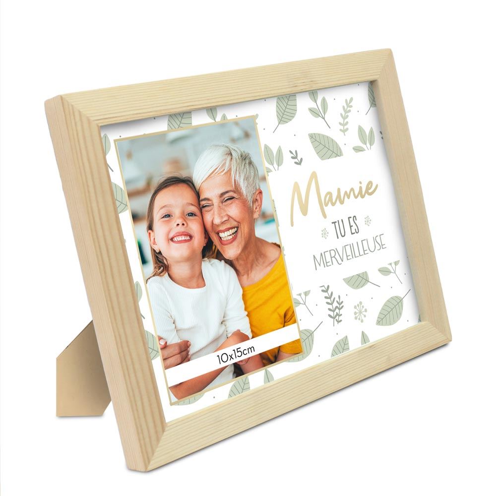 Cadre photo "mamie tu es merveilleuse"