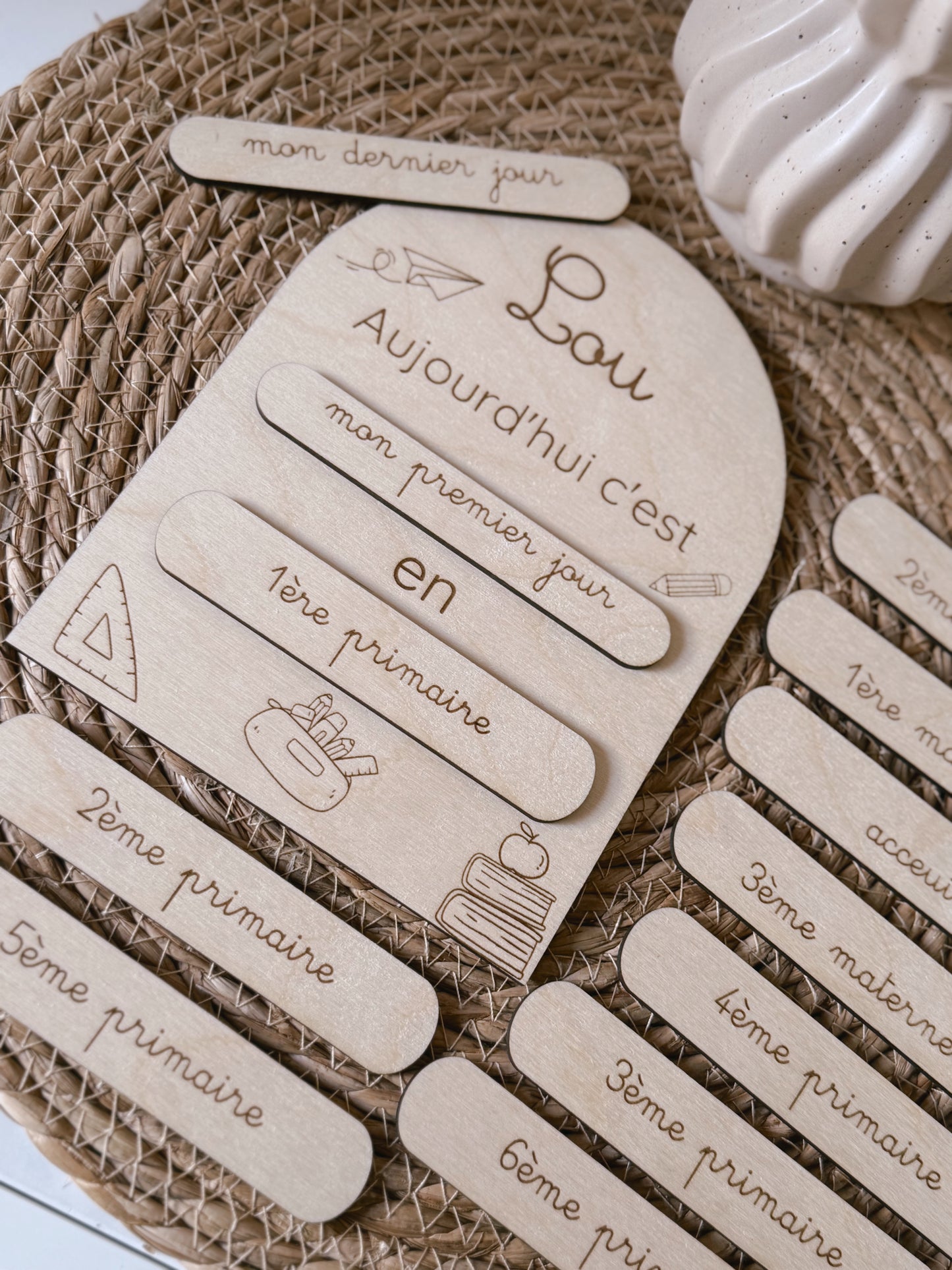 Pancarte rentrée scolaire